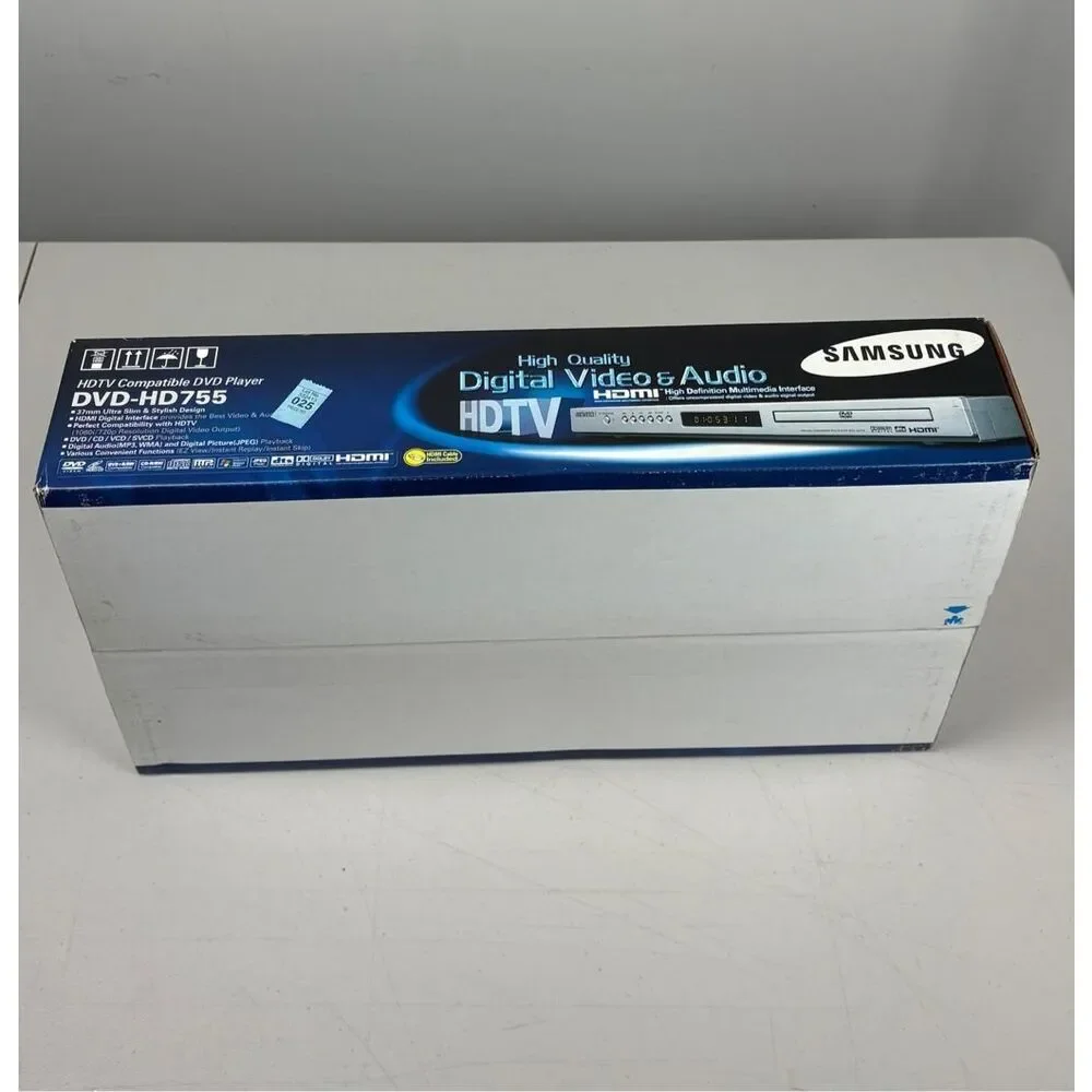 SAMSUNG DVD-HD755 Hi-Def Conversion DVD Player HDMI Cord Included New Sealed Box